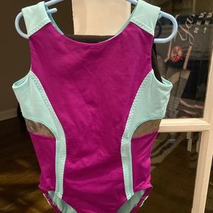 Girls ivivva leotard purple / blue/ silver size 12
